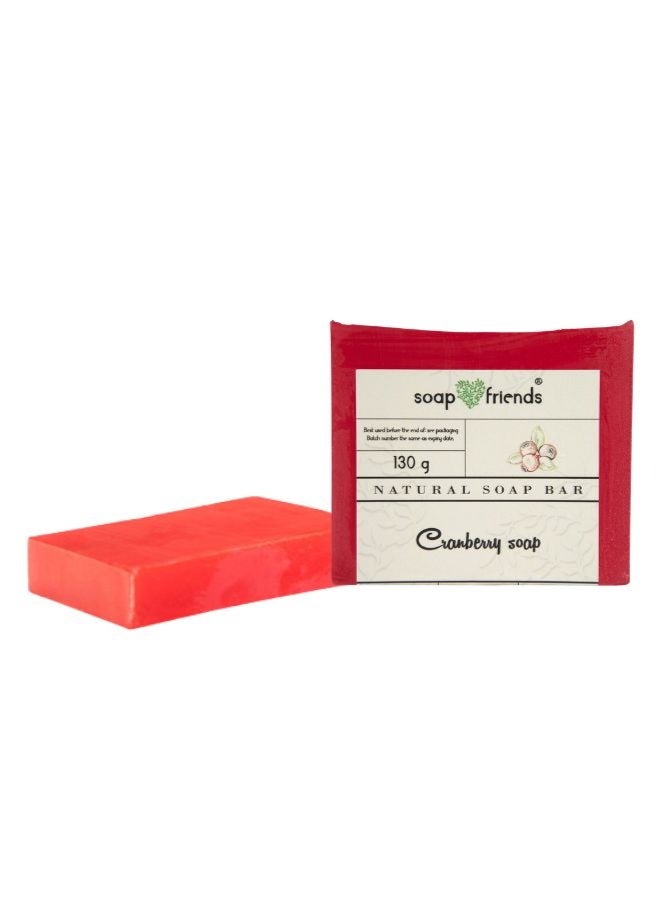 Soap&Friends Natural Cranberry 130g Soap Bar for Daily Moisture and Delicate Cleansing | Soap&Friends - Image 2