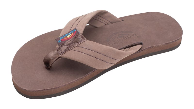 Rainbow Sandals Kids Single Layer Premier Leather Expresso 1112 BM US