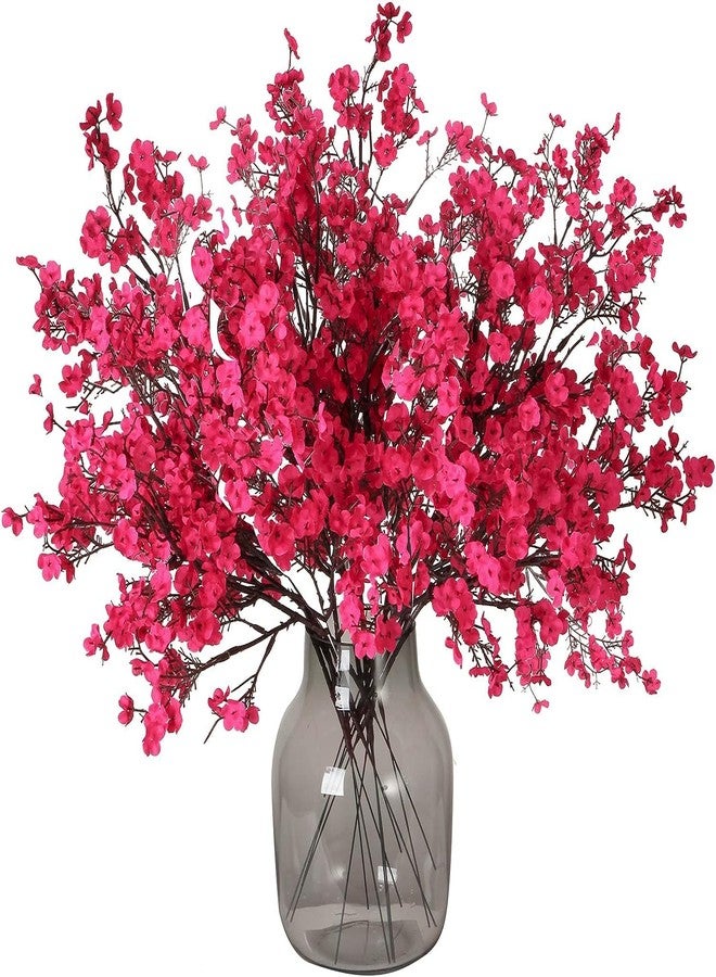 Creeper Artificial Flowers - Fake Babys Breath Flowers Gypsophila Bouquet Bulk Real Touch Faux Silk Flower for Vase, DIY Home Office Wedding Party Decoration (14 inch, Maroon) - Image 1