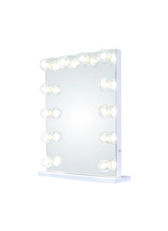 VANITY LIVING Vanity Mirror with Makeup Lights, Lighted Hollywood Styled Mirror for Dressing Table with 12 Dimmable Detachable LED Bulbs for Bedroom Tabletop and Wall-Mounted  - Image 5