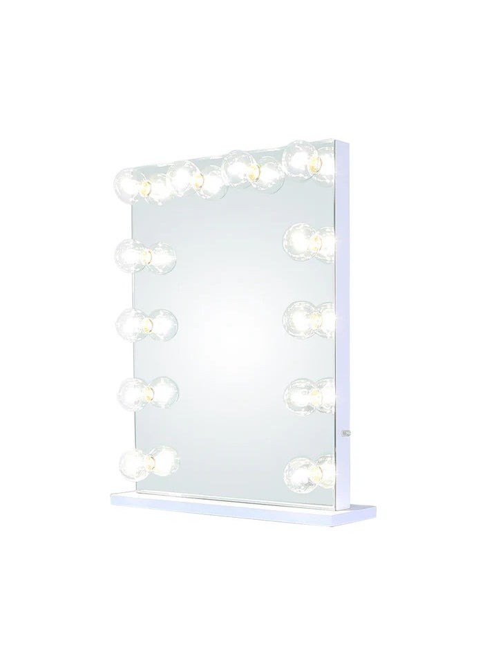 VANITY LIVING - Vanity Mirror with Makeup Lights, Lighted Hollywood Styled Mirror for Dressing Table with 12 Dimmable Detachable LED Bulbs for Bedroom Tabletop and Wall-Mounted - Image 1