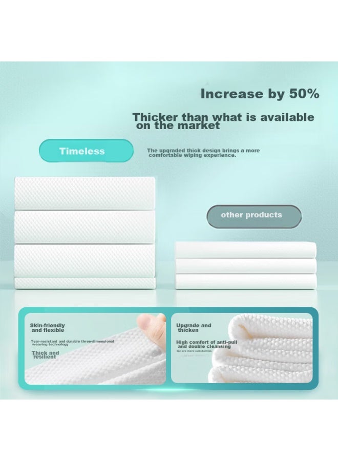 Sometimes, Disposable Bath Towels, Thick Large Pearl-textured Face Towels, Portable Travel Non-compressed Large Bath Towels, 5 Pieces - Image 1