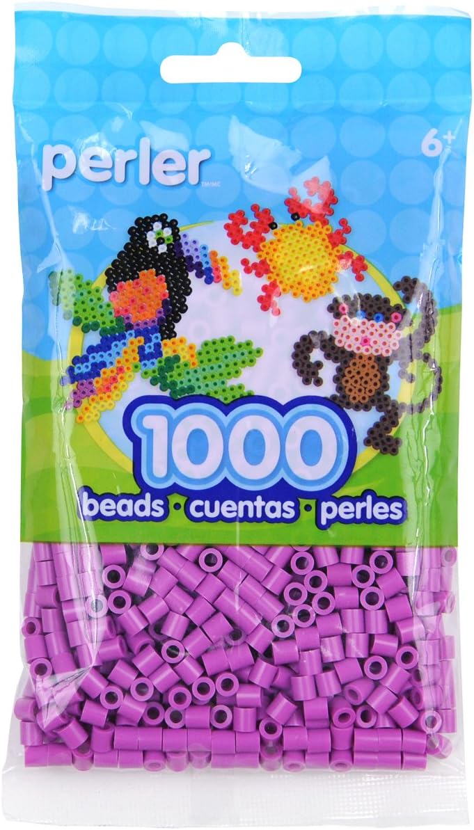 Perler Beads Fuse Beads for Crafts, 1000pcs, Plum Purple - Image 1
