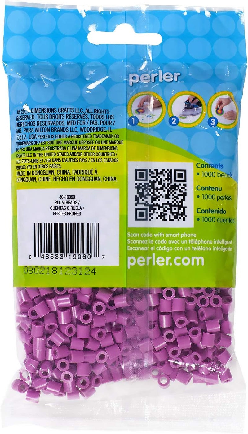 Perler Beads Fuse Beads for Crafts, 1000pcs, Plum Purple - Image 2