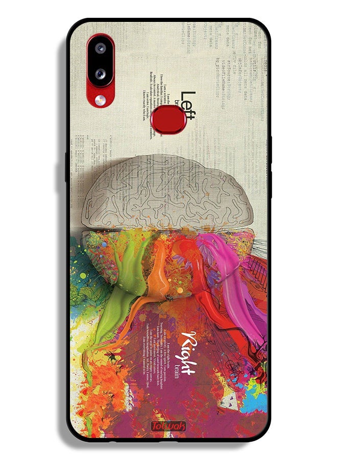 Tolwak Samsung Galaxy A10s Protective Case Cover Abstract Brain Science Artwork - Image 1