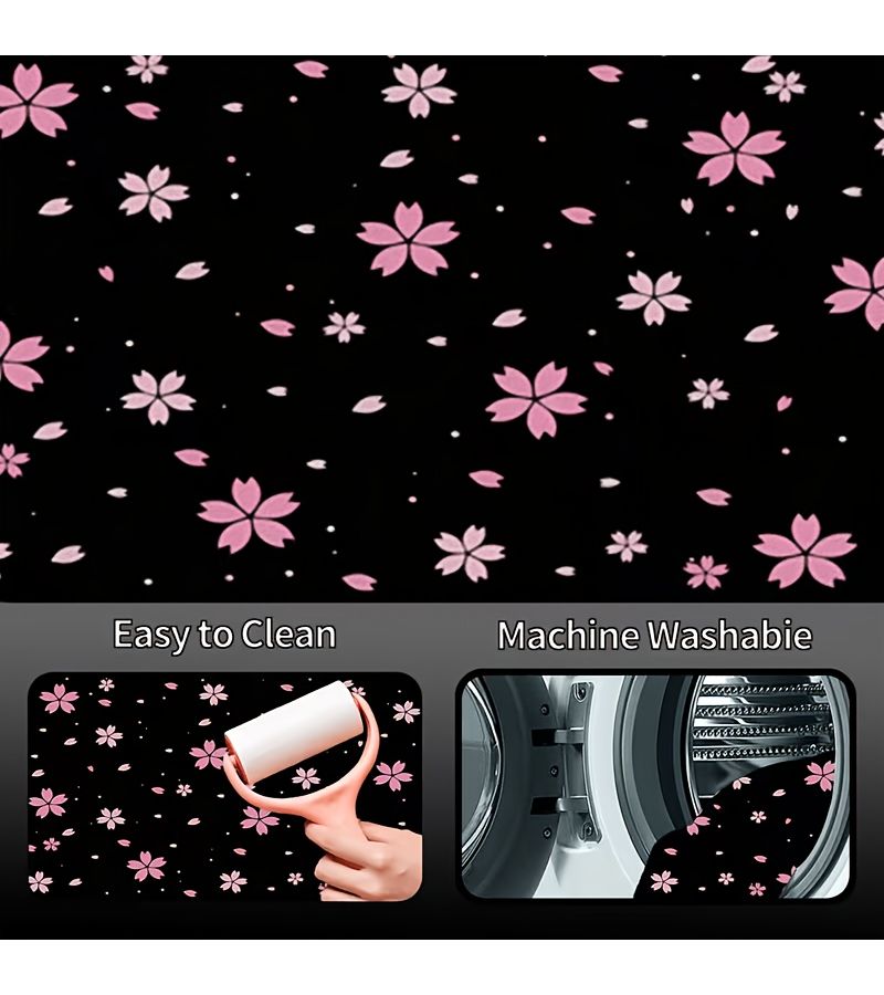 A Durable Universal Car Trunk Mat Floral Print Pattern Suitable For All Vehicles Easy To Clean Compatible With Sedans SUVs And Off Road Vehicles - Image 5