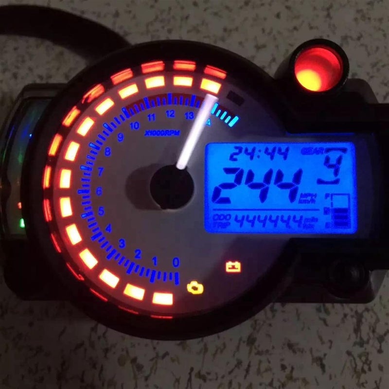 DEMULAX Digital Motorcycle Speedometer with LCD Display - Image 3