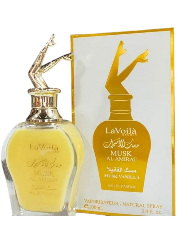 La Voila Musk Al-Amirat Vanilla 100ml – A Luxurious Fragrance with Warm Vanilla and Musk