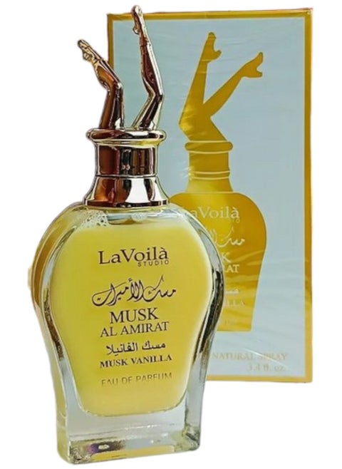 La Voila Musk Al-Amirat Vanilla 100ml – A Luxurious Fragrance with Warm Vanilla and Musk