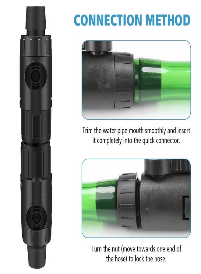 MiOYOOW Aquarium Hose Valve, Fish Tank Hose Connector Aquarium Water Control Valve with Quick Release Handle for 12/16MM Pipe - Image 3