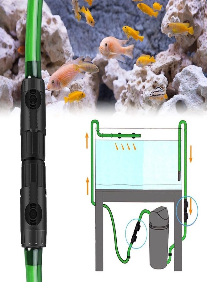 MiOYOOW Aquarium Hose Valve, Fish Tank Hose Connector Aquarium Water Control Valve with Quick Release Handle for 12/16MM Pipe - Image 5