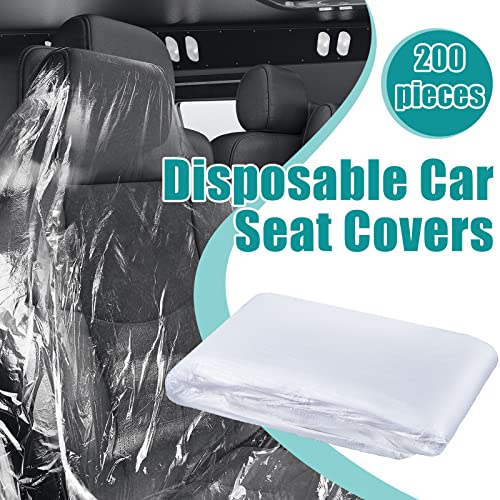 Fabbay أغطية مقاعد السيارة القابلة للتصرف فاباي 200 قطعة أغطية بلاستيكية قابلة للتصرف لحماية المركبات لمقاعد الطائرات وكراسي الصالون ومقاعد المطاعم ومقاعد الحافلات - Image 3