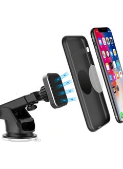 Velliw In-Car Phone Holder with Suction Cup Strong Magnet 360 Degree Rotating Head Adjustable Length  - Image 2