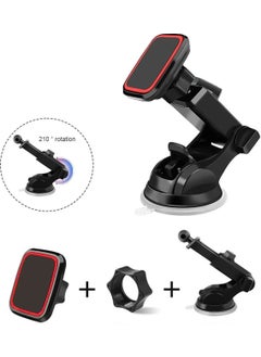 Velliw In-Car Phone Holder with Suction Cup Strong Magnet 360 Degree Rotating Head Adjustable Length  - Image 5