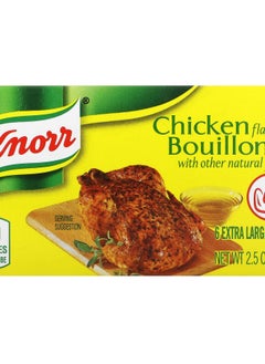 Knorr Chicken Flavor Bouillon 6 Extra Large Cubes 2.5 oz (71 g) 
