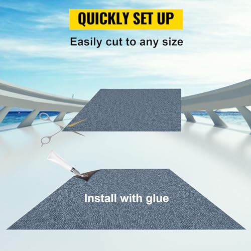 Happybuy 6 ft x 13 ft Grey Marine Carpet for Boats Waterproof - 0.18" Thick Indoor Outdoor Rug Carpet Roll for Home Patio Porch Deck - Image 5