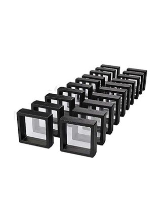 Black 3D Floating Frame Display Holder Stands, 20 PCS Coin Display Case, 2.8 x 2.8 x 0.8 inch Silicone Coin Frame, 3D Floating Jewelry Frame for Challenge Coins - pzsku/ZA15E5BEDF27C64093E2EZ/45/_/1729679328/8f8326f4-1104-4fc2-99ca-67f4373ad9d1