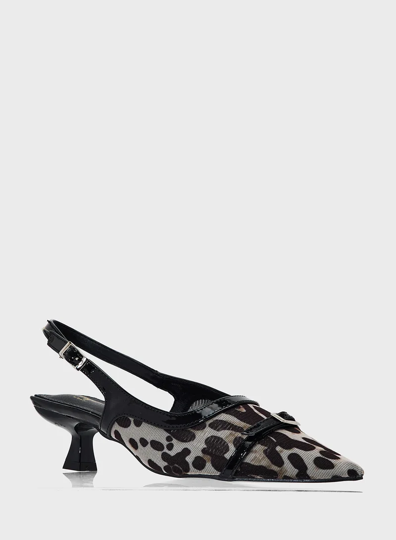 Ginger Sling Back Heeled Pump