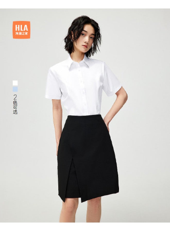 HLA 25 Summer Fitted And Stylish Women'S Short-Sleeve Formal Shirt - Image 1