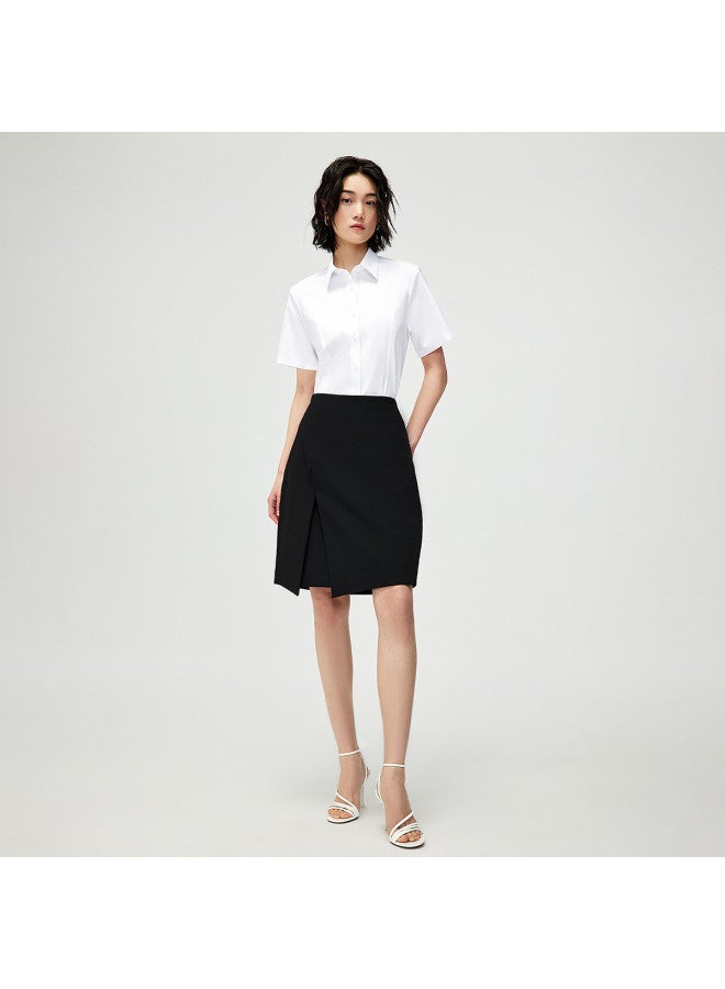 HLA 25 Summer Fitted And Stylish Women'S Short-Sleeve Formal Shirt - Image 3