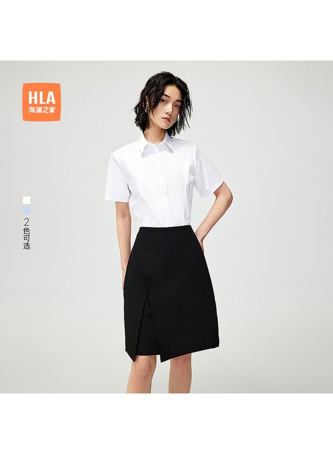 HLA 25 Summer Fitted And Stylish Women'S Short-Sleeve Formal Shirt - Image 2