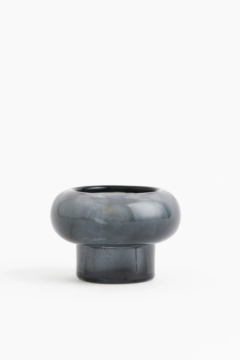 H&M Glass candle holder