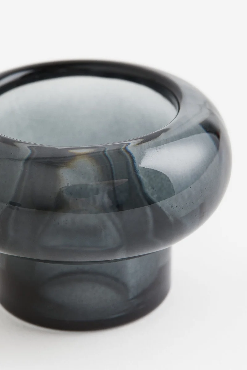H&M Glass candle holder