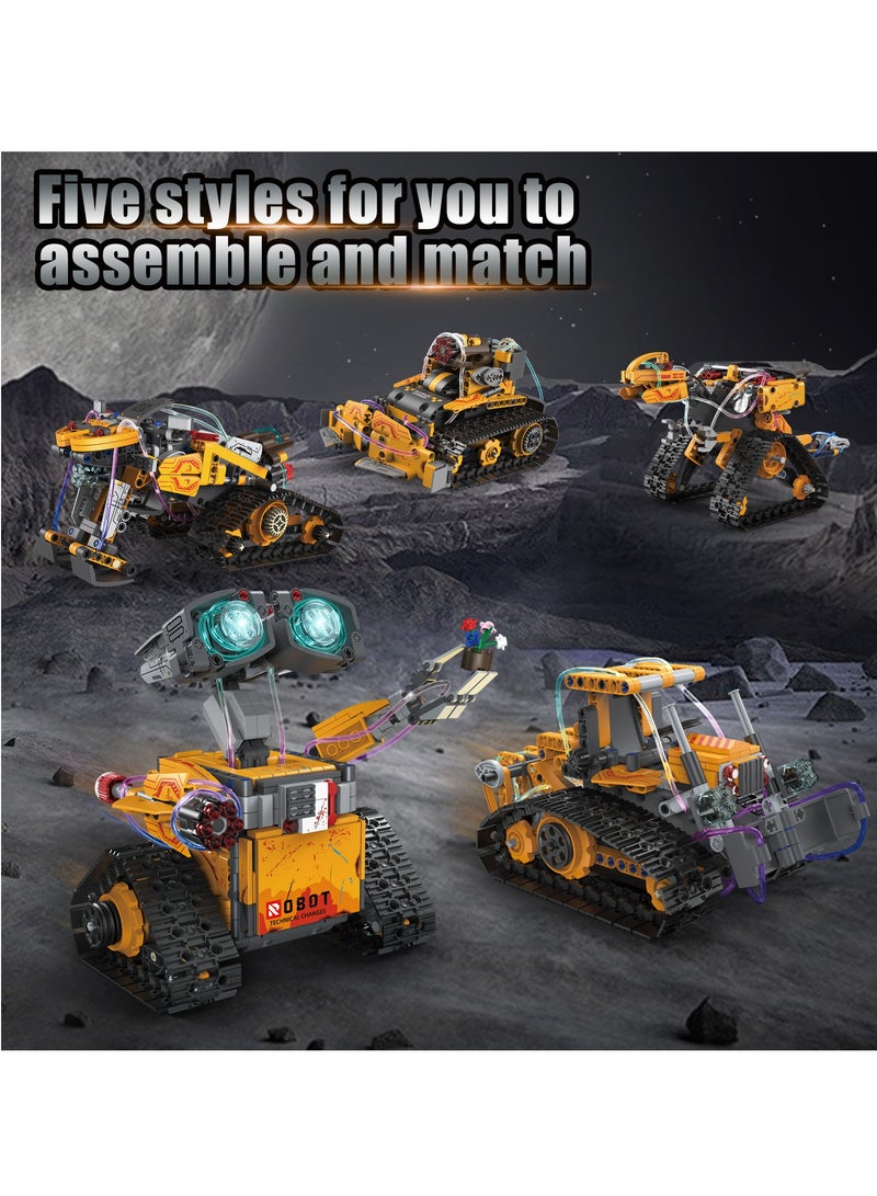 Robot Building Kit App Remote Control Robot Toys for Kids  5 in 1 High Tech Remote Control Building Block Robot  Creative Gift for Aged 6 7 8 9 10 11 12+ Kids Boys  Girls - Image 2