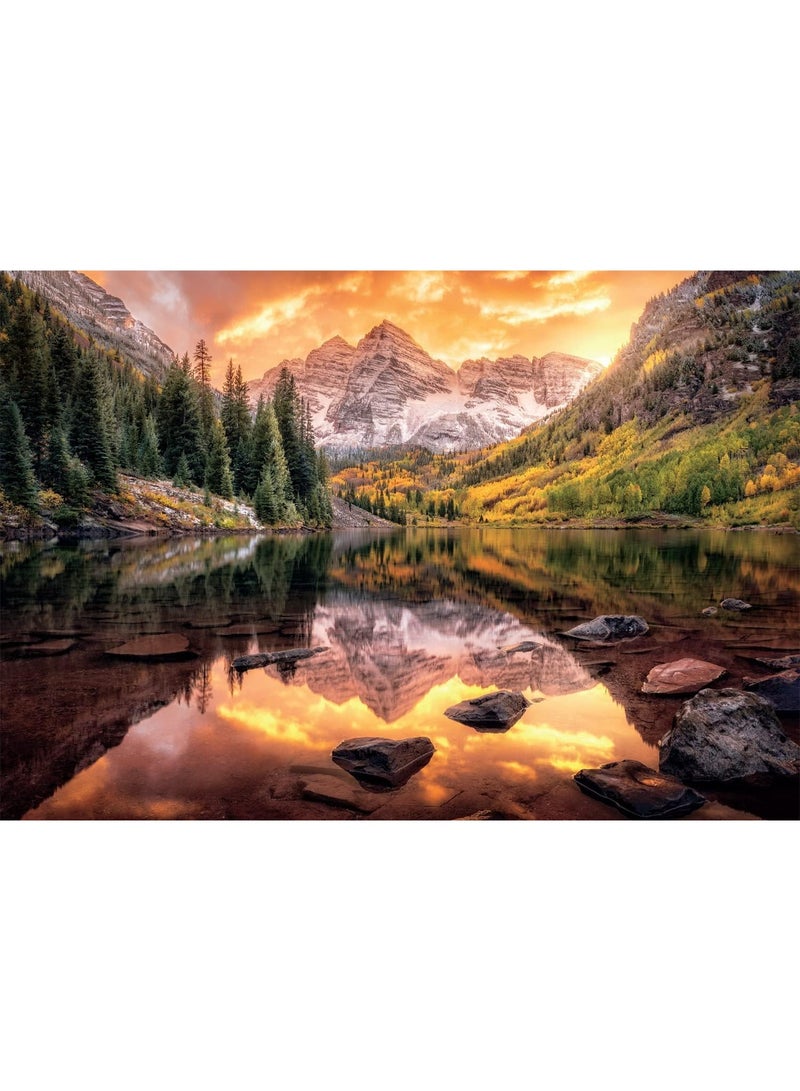 Buffalo Games - Maroon Lake Reflection - 2000 Piece Jigsaw Puzzle - Image 2