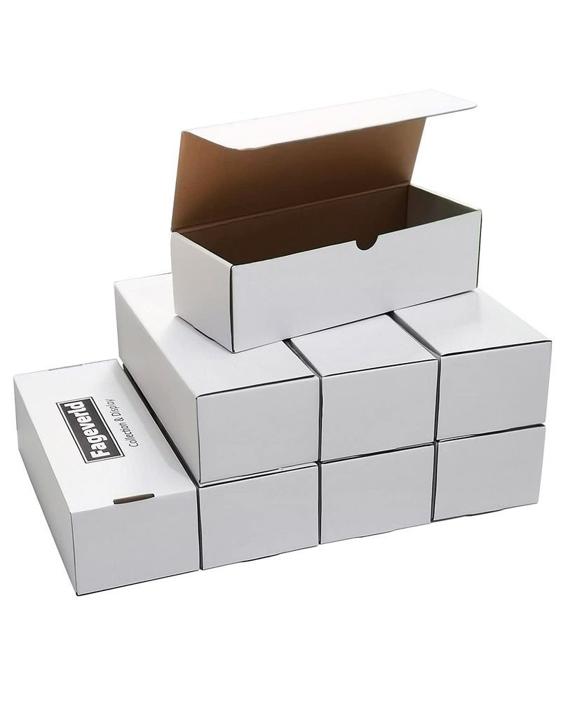 Fageverld Top loader Storage Box Cardboard Toploader Card Box Holds 1200 Sports Trading Card Fits Baseball Football Cards 8 Count - Image 2
