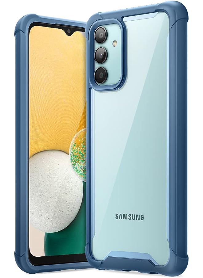 I-blason Ares Lite Series Case for Samsung Galaxy A13 5G (2021 Release), Slim Protective Clear Case with Shockproof Bumper (Azure) - Image 1