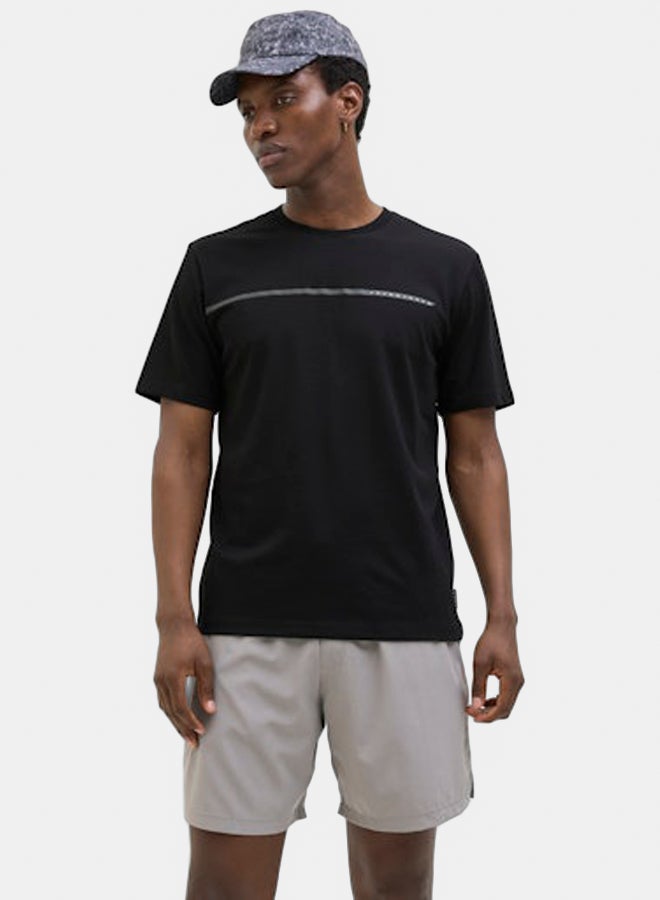 JACK & JONES JACK & JONES Mens Fusion Full Branding Tee Crew  - Image 1