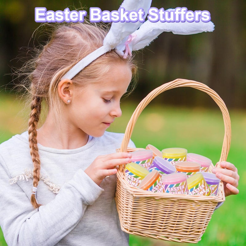 Wondrus Easter Basket Stuffers for Kids 4-8 Pack,Easter Slime W/Charms Party Favors Supplies Toys for Girls Boys,Small Goodie Bag Fillers for 8-12,Non Candy Treats Items Prizes for Classroom Student - Image 3