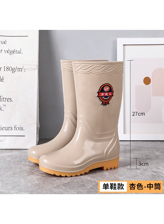Labor Protection King 43 Extra Large Women's High Rain Boots Non-slip Oxford Sole Kitchen Waterproof Work Rubber Shoes Wear-resistant Water Shoes
