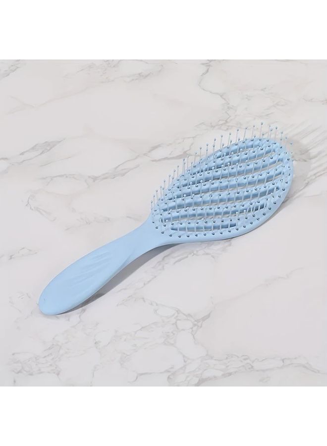 Pink Wing Shaped Hollow Detangling Hair Brush Nylon Bristle For Normal Hair Wet Dry Use - Image 4