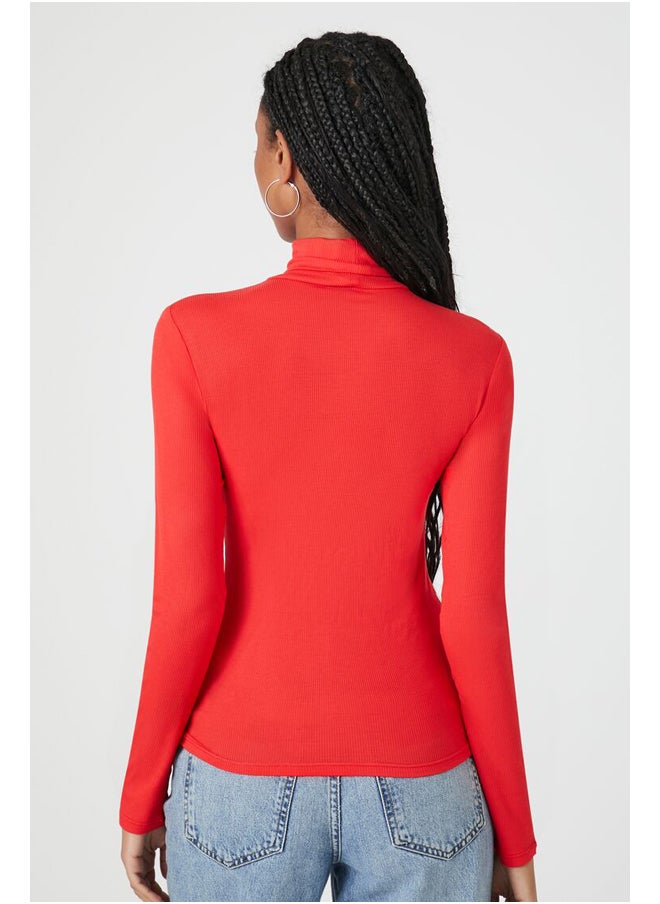 FOREVER 21 Turtleneck Long-Sleeve Top  - Image 4
