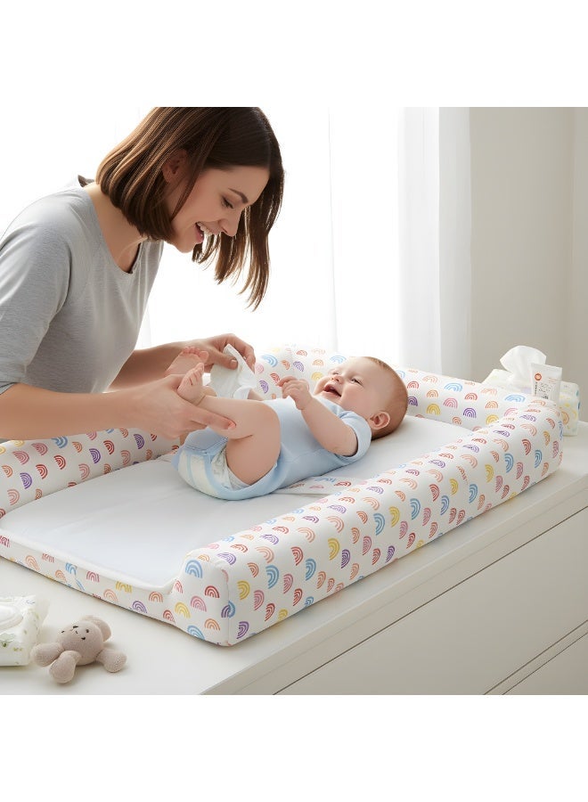 Mamas One Baby Changing Mat with Safety Strap and Soft Removable Cover - Image 1