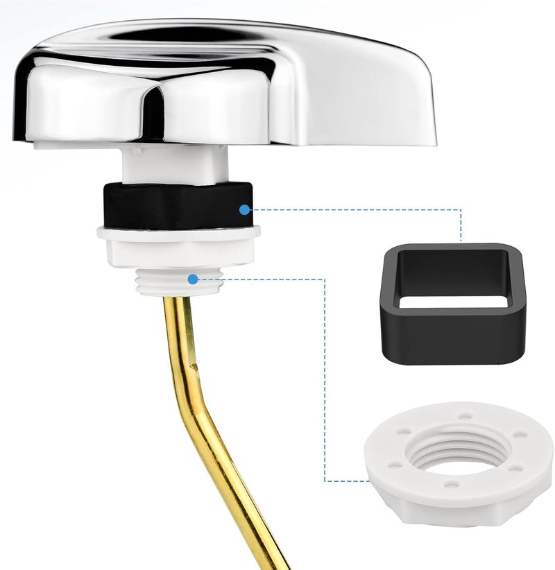 Ancable for TOTO Toilet Handle Replacement Parts Kit, Universal THU068#CP Trip Lvr for St743S Side Mount Toilet Flush Tank Lever Handle for TOTO Kohler Toilet Tank, 1-Pack Copper Lever - Image 2