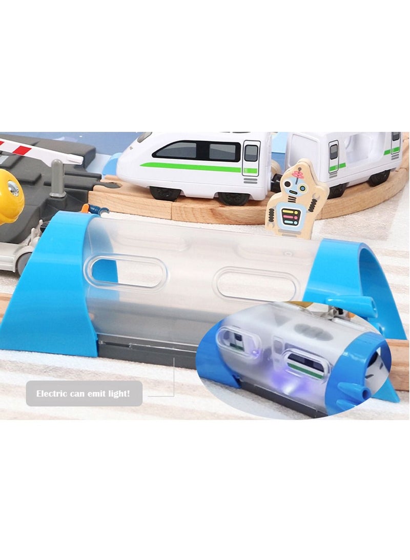 Arabest مجموعة قطار كهربائي بموضوع الفضاء، كتل بناء تعليمية، لعبة سيارة مجمعة - Image 2