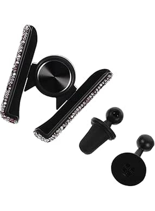 Rhinestone Air Vent Phone Holder Rotating Car Mount Compatible with All Smartphones - Image 1