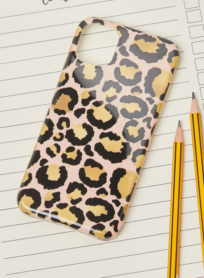 COCONUT LANE Gold Leopard IPhone 11 Case