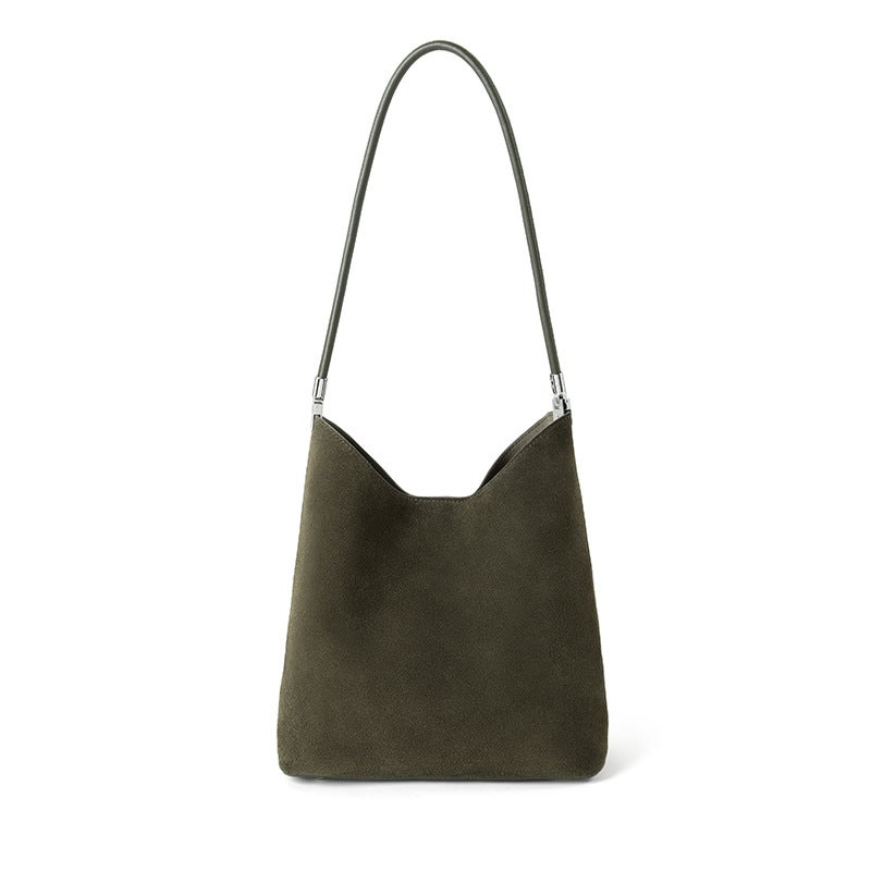 Autumn and Winter Bags, Genuine Leather Bucket Bags, High-End Luxury Leather Women''s Bags, Handbags, First-Layer Cowhide Women''s Bags, Shoulder Bags - Image 1