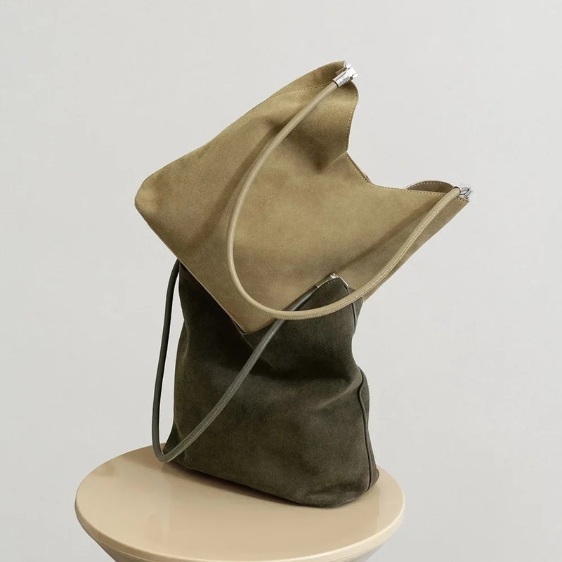 Autumn and Winter Bags, Genuine Leather Bucket Bags, High-End Luxury Leather Women''s Bags, Handbags, First-Layer Cowhide Women''s Bags, Shoulder Bags - Image 5