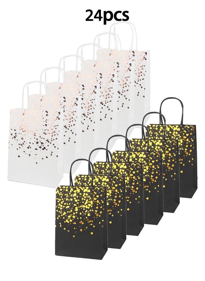 Zeemey 24 Pieces Party Favor Bags,Shopping Bag,Party Bags For Kids, supplies Snack candy Gift Bag Food Bags,Double-Sided Bags For Birthday Wedding Celebrations Party Favors  22*16*8  - Image 1