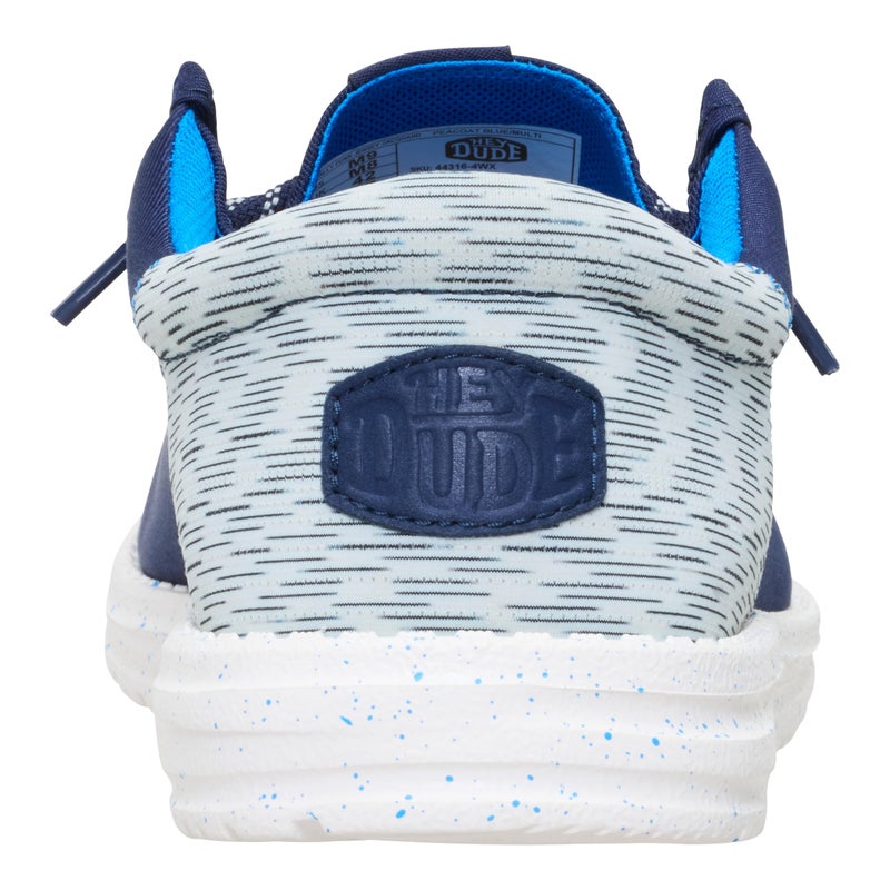 HEYDUDE Wally Funk Jersey Jacquard Peacoat Blue/Multi 12, Menâ€™s Shoes, Slip-on Loafers, Comfortable & Light-Weight - Image 5