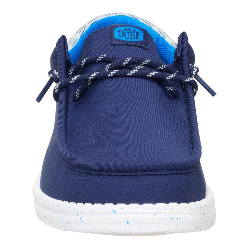 HEYDUDE Wally Funk Jersey Jacquard Peacoat Blue/Multi 12, Menâ€™s Shoes, Slip-on Loafers, Comfortable & Light-Weight - Image 4