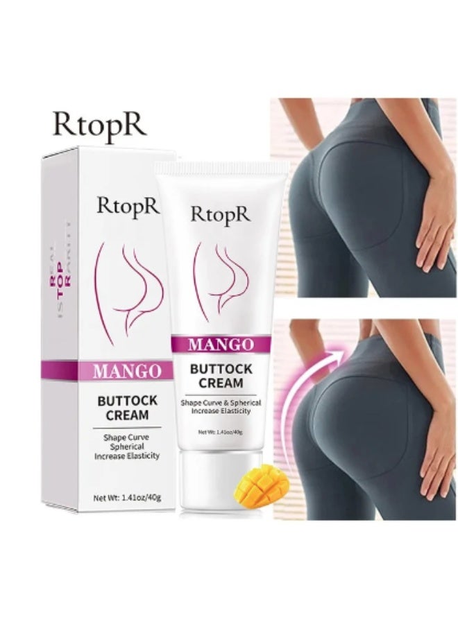 آر توب آر Mango Massage Buttock Cream 40G, Natural Plant Essence Can Deeply Moisturize, Relieve The Pain Of Sitting Buttocks, Tighten And Lift The Skin, And Shape The Ideal Curve Button Cream - Image 1