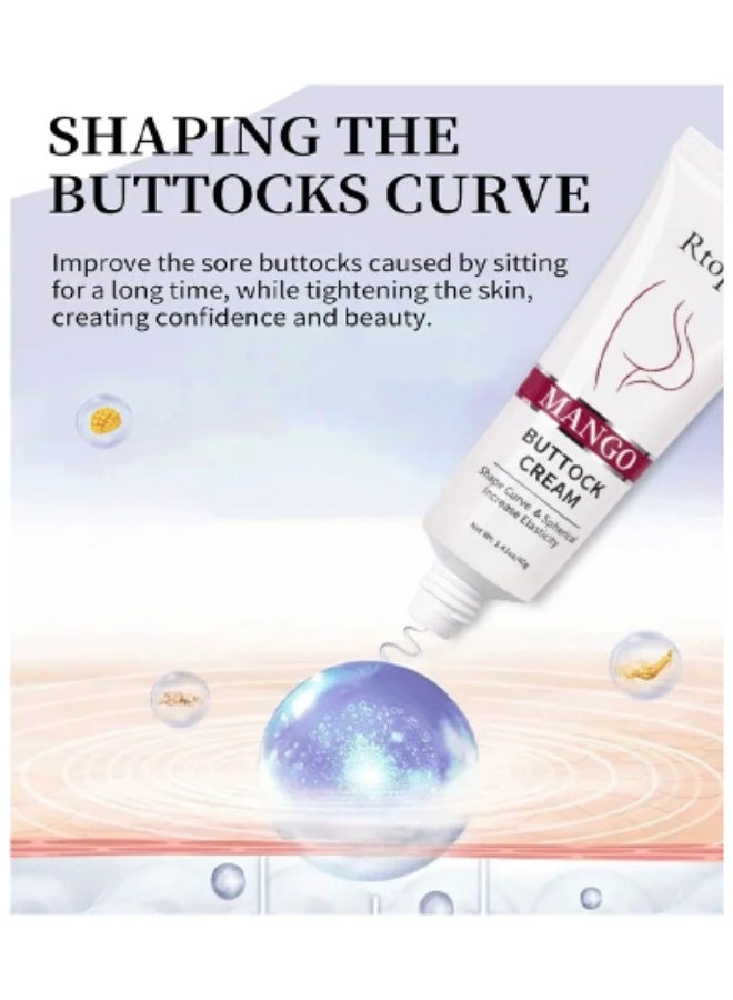 آر توب آر Mango Massage Buttock Cream 40G, Natural Plant Essence Can Deeply Moisturize, Relieve The Pain Of Sitting Buttocks, Tighten And Lift The Skin, And Shape The Ideal Curve Button Cream - Image 4