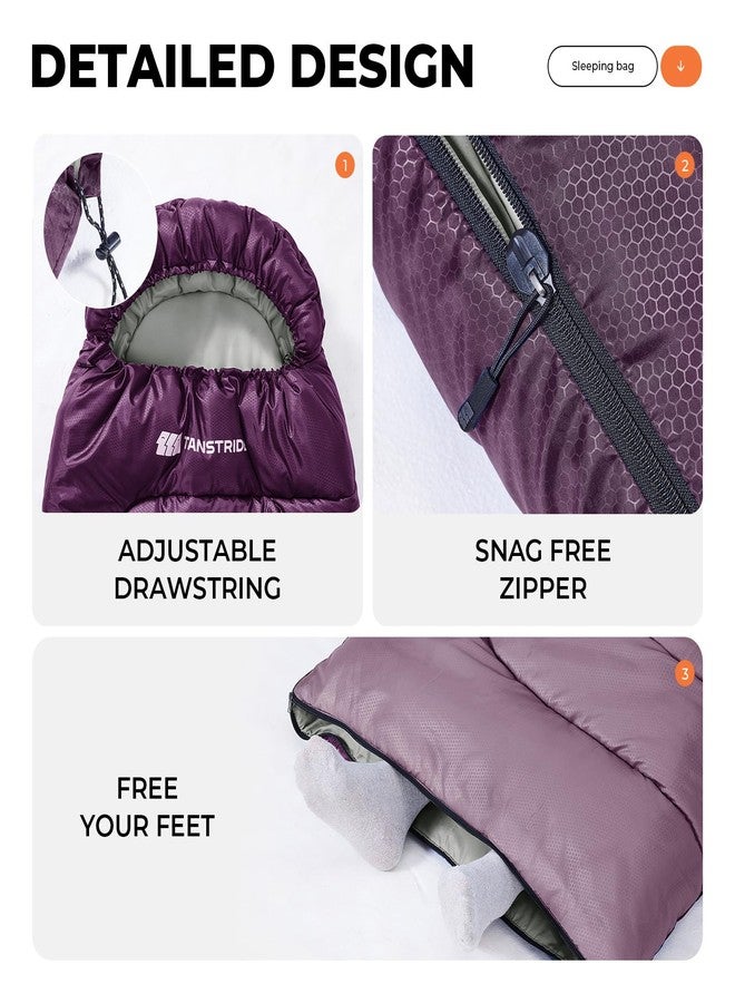 TANSTRIDER Sleeping Bags for Adults Warm Weather,3lb Backpacking Compact Lightweight Camping Sleeping Bag with Compression Sack for Kids,Camping Essentials Gear for Hiking,Travel,Climb,Outdoor, Indoor - Image 3