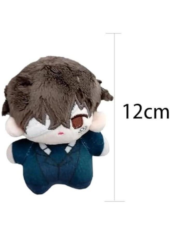 Dazai Osamu Plush 12CM Pendant Pillow Anime PP Cotton Cushion Soft Stuffed Furry Car Key Chain Bag Home Decoration  - Image 2